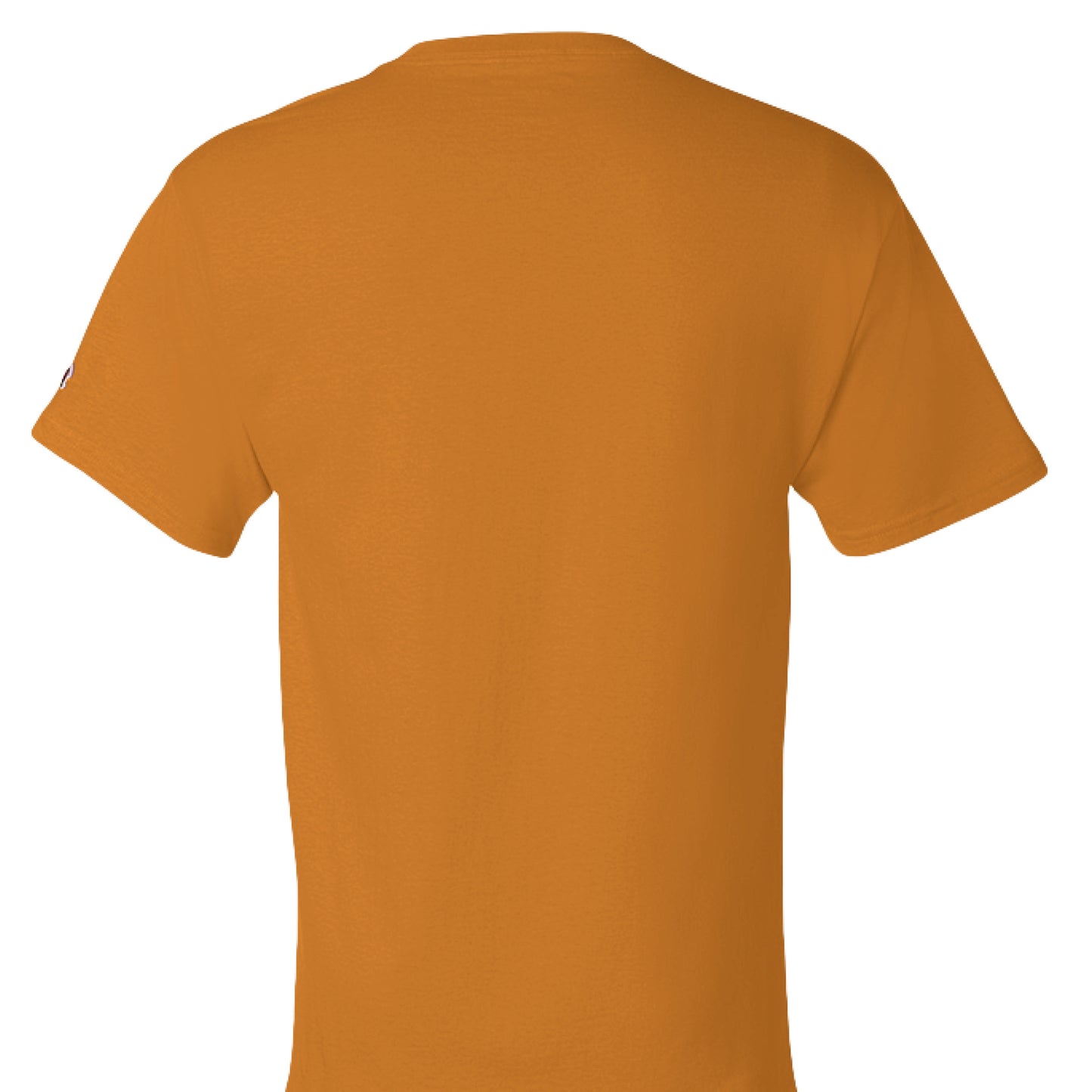 ORANGE - BACK Rep your motivation with the Showup Showout Champion T-shirt. Premium 100% cotton inspirational tee perfect for those who chase their dreams. Classic fit with Champion quality. Show up, show out!