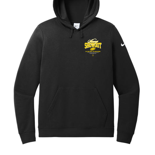 Showup Showout Ladies Nike Hoodie in black with inspirational streetwear design